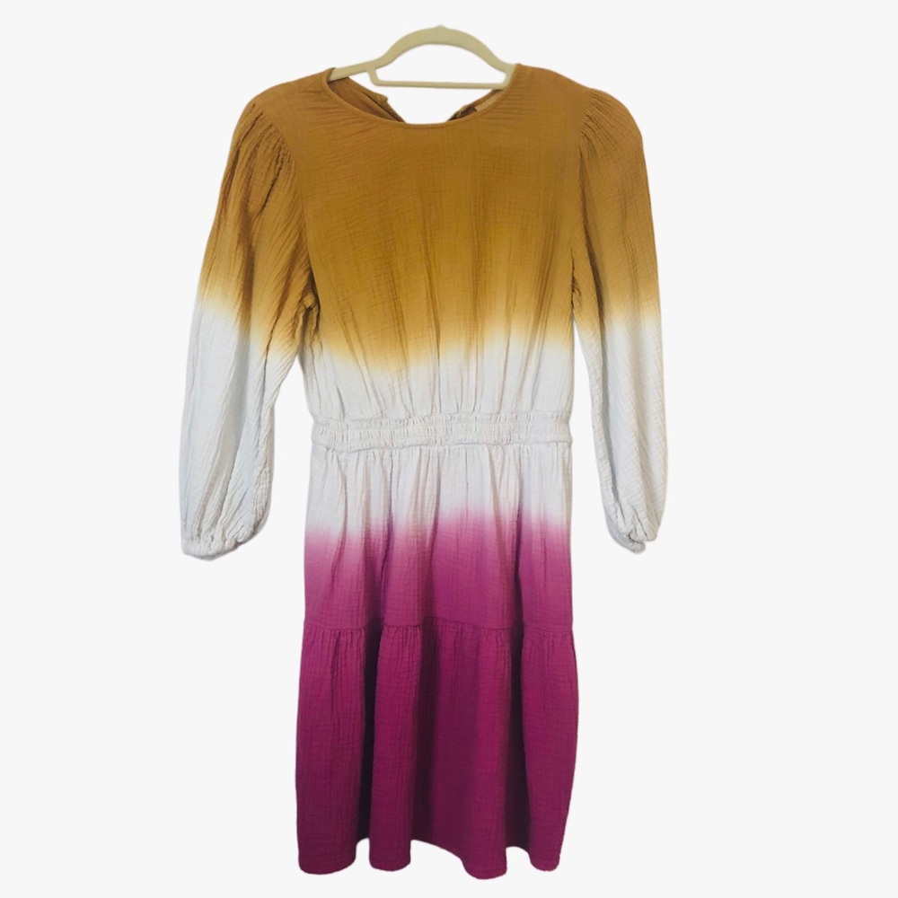 Multi color long sleeved dress